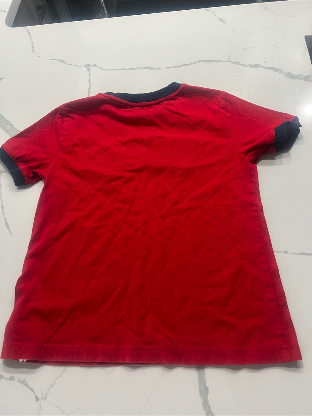 Polo by Ralph Lauren Red 'POLO' Graphic Tee with Blue Polo Logo Tee - Picture 3 of 7